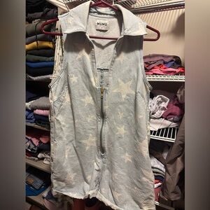 SHOW ME YOUR MUMU Denim Onesie size Small